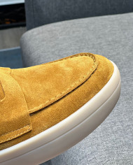 Lora Piana Classic Lefu shoes cowhide  cashmere