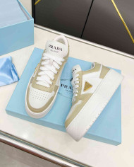 Prada Women's Downtown Bold Leather Sneakers
