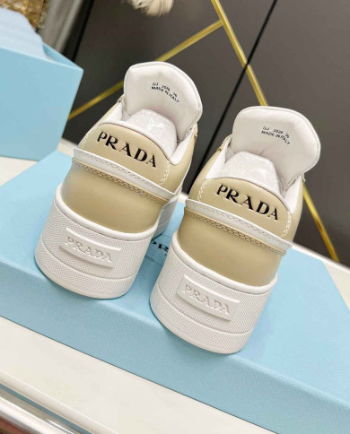 Prada Women's Downtown Bold Leather Sneakers