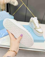 Prada Women's Downtown Bold Leather Sneakers