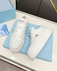 Prada Women's Downtown Bold Leather Sneakers