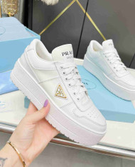 Prada Women's Downtown Bold Leather Sneakers