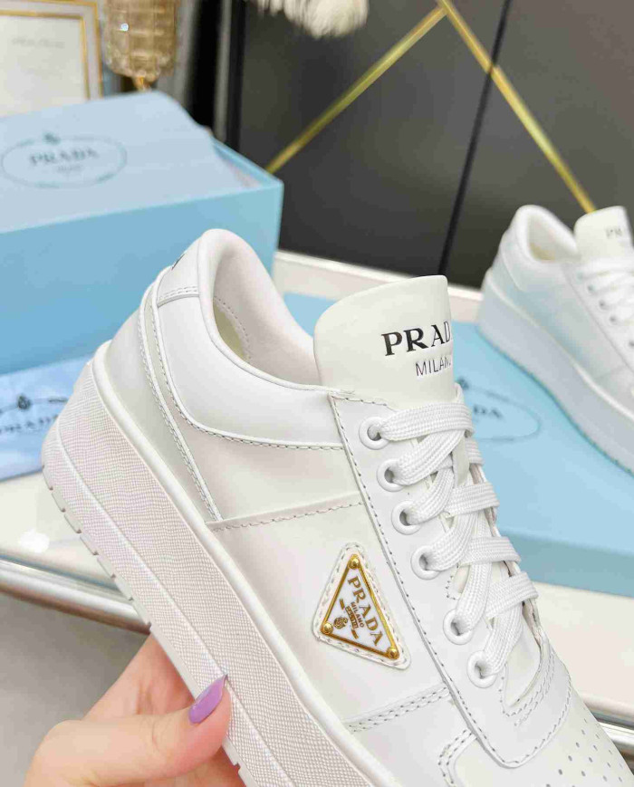 Prada Women's Downtown Bold Leather Sneakers
