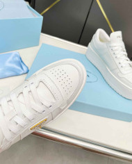 Prada Women's Downtown Bold Leather Sneakers