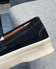 Lora Piana Classic Lefu shoes cowhide  cashmere