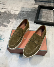 Lora Piana Classic Lefu shoes cowhide  cashmere