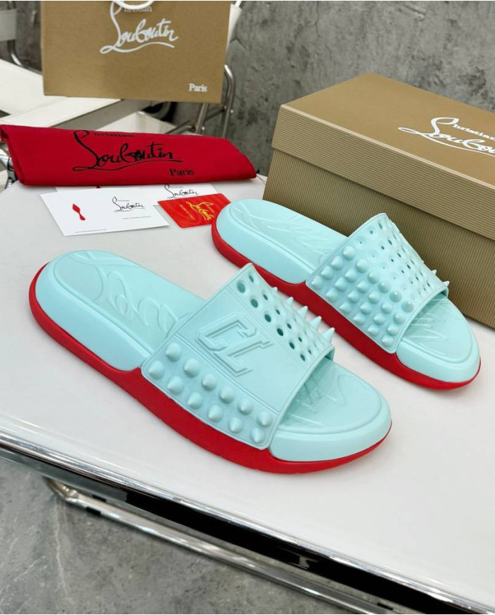 Christian Louboutin Spiked Casual Slides