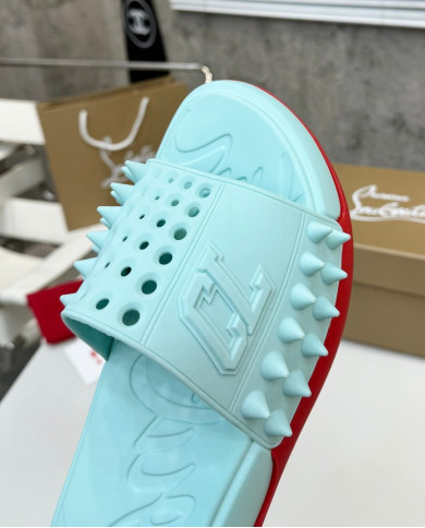 Christian Louboutin Spiked Casual Slides