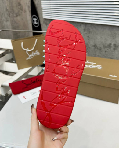 Christian Louboutin Spiked Casual Slides