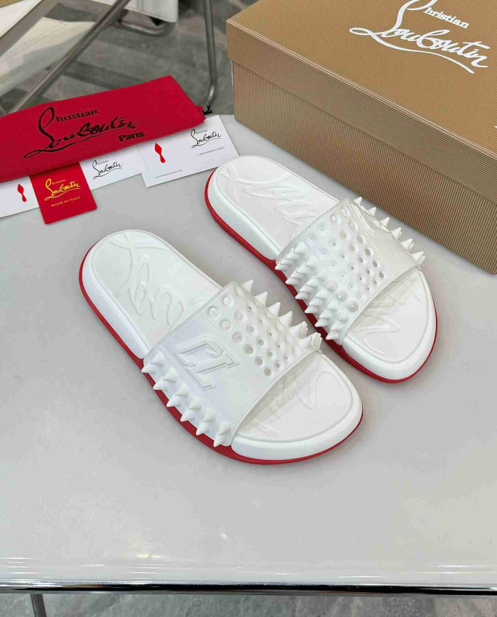 Christian Louboutin Spiked Casual Slides