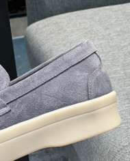 Lora Piana Classic Lefu shoes cowhide  cashmere