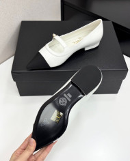 Chanel Pointed Toe Two Tone Flats