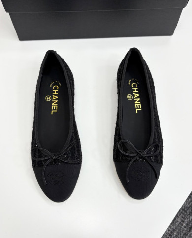 Chanel Classic Tweed Flats