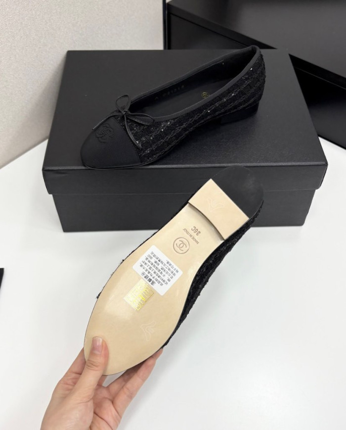 Chanel Classic Tweed Flats