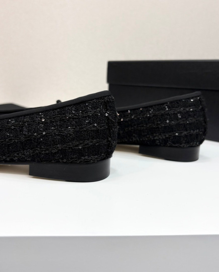 Chanel Classic Tweed Flats