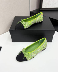 Chanel Classic Tweed Flats