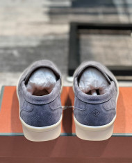 Lora Piana Classic Lefu shoes cowhide  cashmere