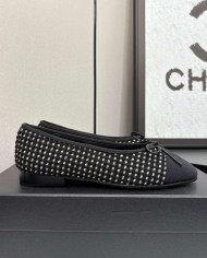 Chanel Studded Bowknot Flats