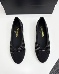Chanel Studded Bowknot Flats