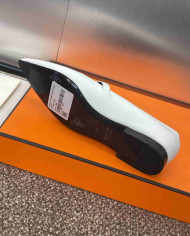 Hermes Kelly Buckle Pointed Toe Flats