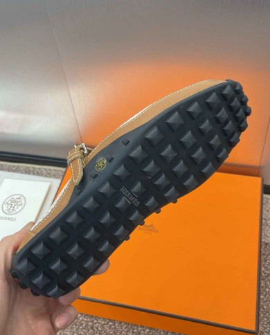 Hermes Kichu Mesh Mary Jane Flats