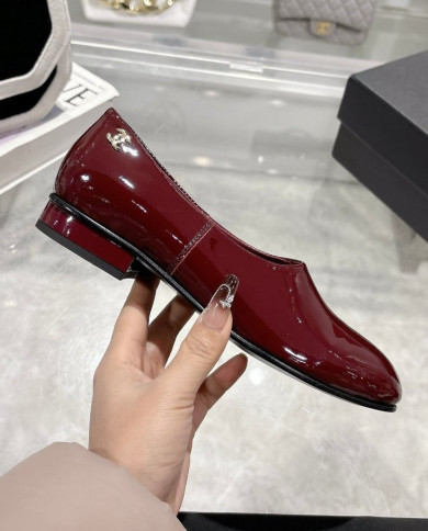 Chanel Women's Patent Leather Flats
