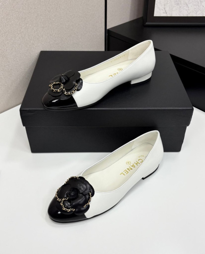 Chanel Women's Colorblock Camellia Flats