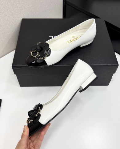 Chanel Women's Colorblock Camellia Flats