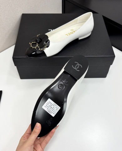 Chanel Women's Colorblock Camellia Flats