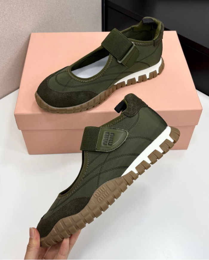 Miu Miu Women's Velcro Outdoor Casual Shoes