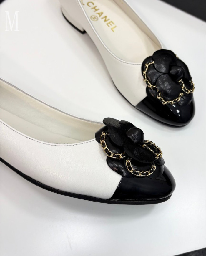 Chanel Women's Colorblock Camellia Flats