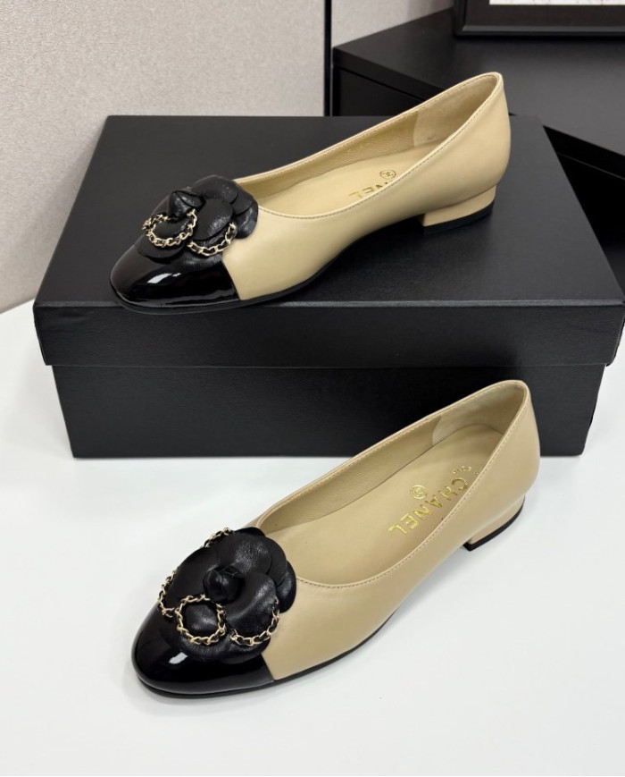 Chanel Women's Colorblock Camellia Flats