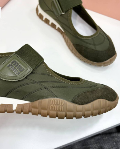 Miu Miu Women's Velcro Outdoor Casual Shoes