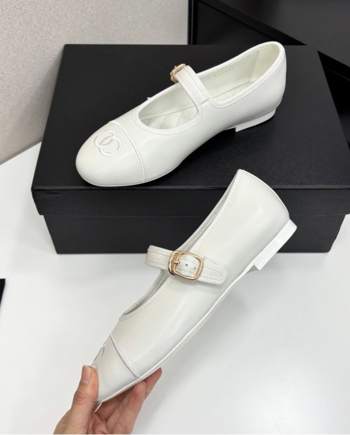 Chanel Women's Buckle Mary Jane Shoes