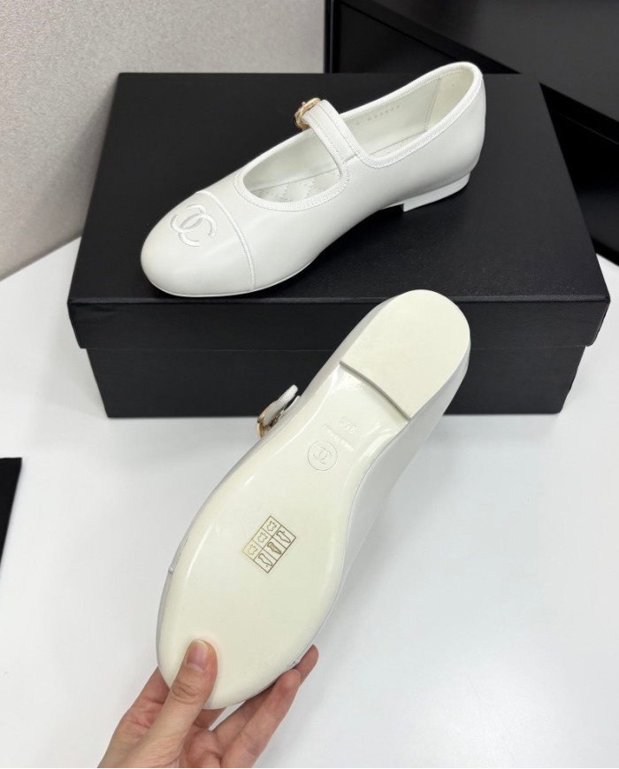Chanel Women's Buckle Mary Jane Shoes