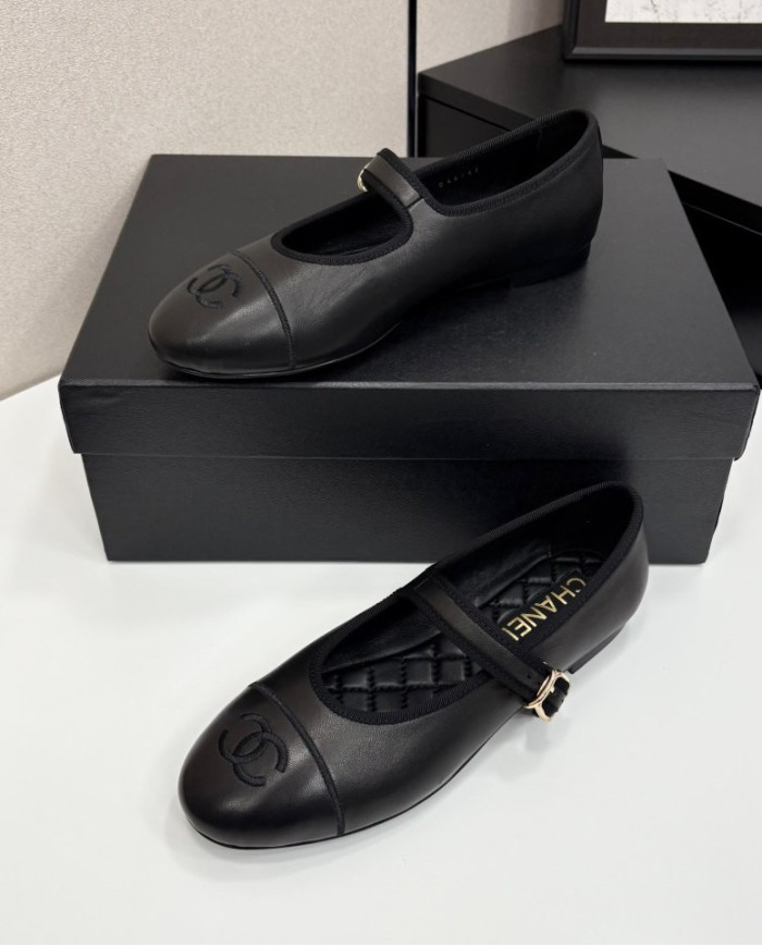 Chanel Women's Buckle Mary Jane Shoes