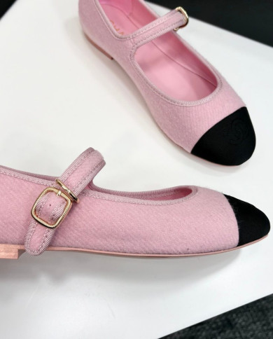 Chanel Women's Tweed Colorblock Mary Jane Shoes