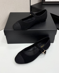 Chanel Women's Tweed Colorblock Mary Jane Shoes