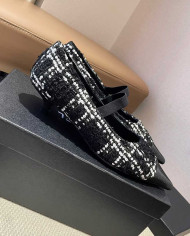 Chanel Women's Tweed Colorblock Pointed Toe Low Heels