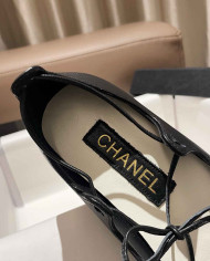 Chanel Women's CC Logo Strap Flats