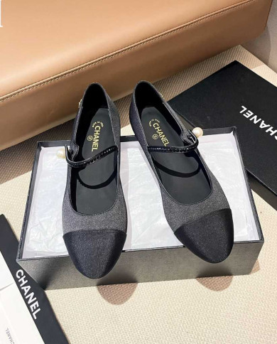 Chanel Women's Pearl Embellished Mary Jane Shoes