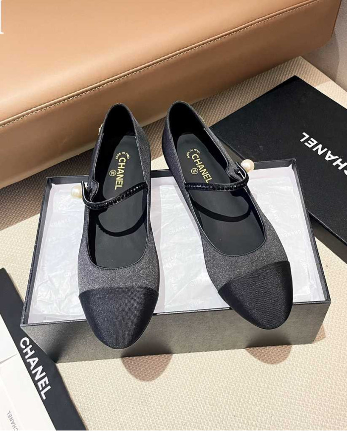 Chanel Women's Pearl Embellished Mary Jane Shoes