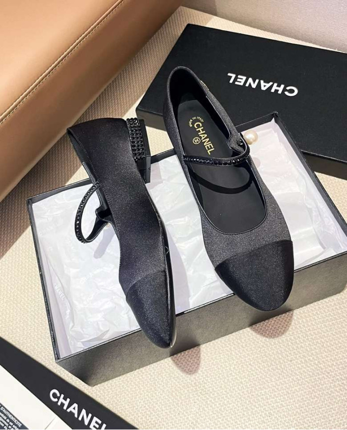 Chanel Women's Pearl Embellished Mary Jane Shoes