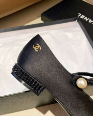 Chanel Women's Pearl Embellished Mary Jane Shoes