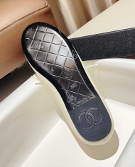 Chanel Women's CC Logo Strap Flats