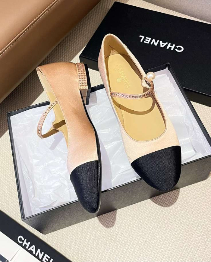 Chanel Women's Pearl Embellished Mary Jane Shoes