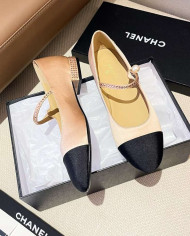 Chanel Women's Pearl Embellished Mary Jane Shoes