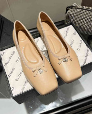 Alexander Wang Women's Square Toe Bow Flats