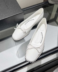 Alexander Wang Women's Studded Bow Flats