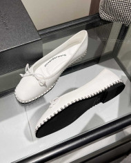 Alexander Wang Women's Studded Bow Flats